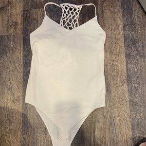 abercrombie and fitch white bodysuit
